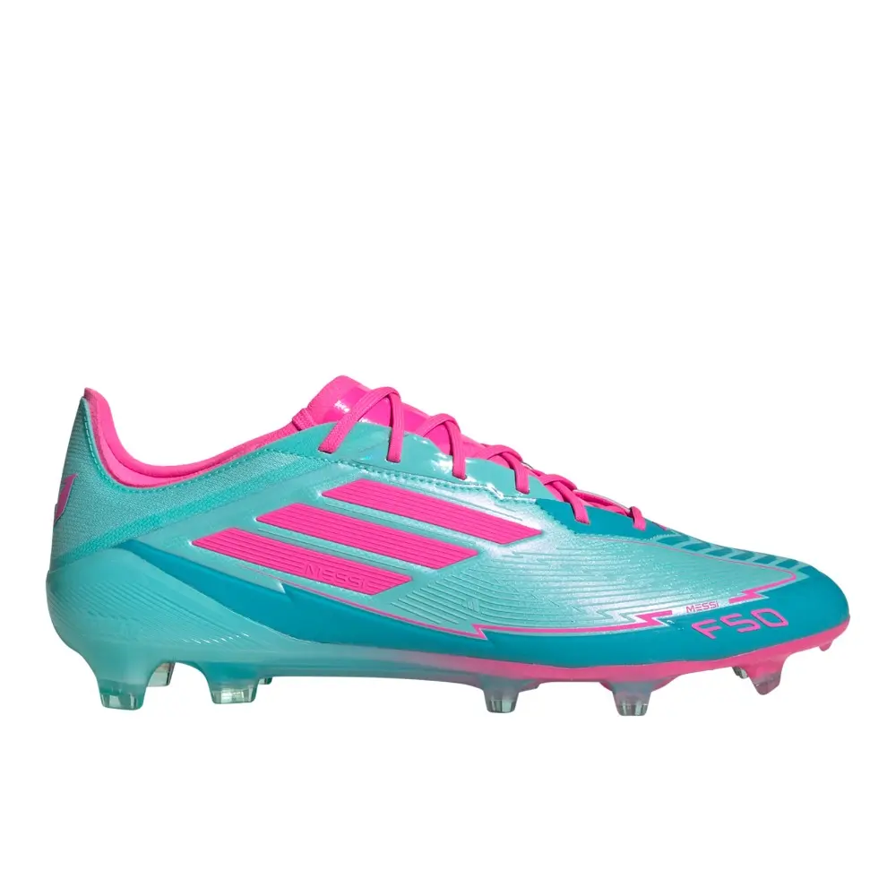 adidas Mens F50 Elite Messi Firm Ground Football Sneakers Shoes - Blue adidas Mens F50 Elite Messi Firm Ground Football Sneakers Shoes - Blue