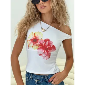 Edwardi Hibiscus Top White