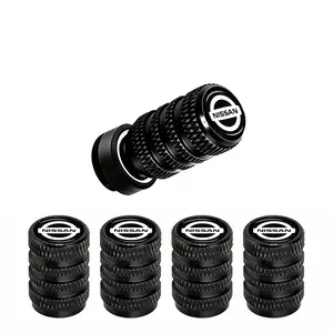 Red & Black Tire Valve Stem Caps 5 Pack Universal Car Tire Valve Stem Protective Covers Auto Parts & Car Accessories Dustproof Leak-Proof Seal Fit for Nissan Most Cars SUV Trucks Wheel Tire Valve Stem Protection