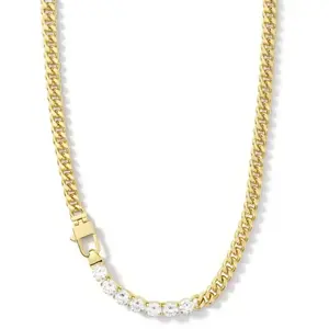 Lumière D’étoile Zircon Chain 18inch/3mm
