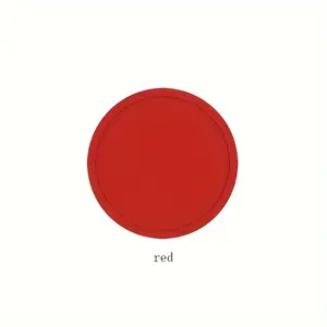 Silicone Coasters, Round Solid Color Heat Insulation Mat, Simple Style Coasters, Washable Placemat, Anti-scalding Non-slip Table Mat, Kitchen Supplies, Car Coaster, Room Decor