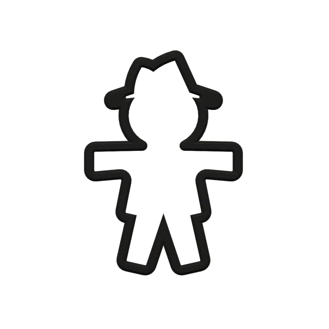 Scarecrow Cookie Cutter - Halloween Cupcake Topper - Cute Scarecrow Cookie Cutters - Spooky Scarecrow Cookie - Straw Man with Hat Cutters