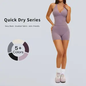 Tenwolf women’s casual yoga activewear set for fitness—no awkward seams, butt-lifting design, double-layer waistband, two-piece set