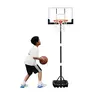 Seray 3.2-7.2FT Basketball Hoop for Kids & Adults, Quick & EZ Height Adjustment, 29In Shatterproof PC Backboard, Rust-Resistant Poolside Goal, Indoor/Outdoor Portable, Birthday Gifts for Boys & Girls