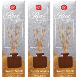 Sweet Acacia Reed Diffuser - Essential Oil Diffuser, 35ml (1.18oz) (Pack of 3)