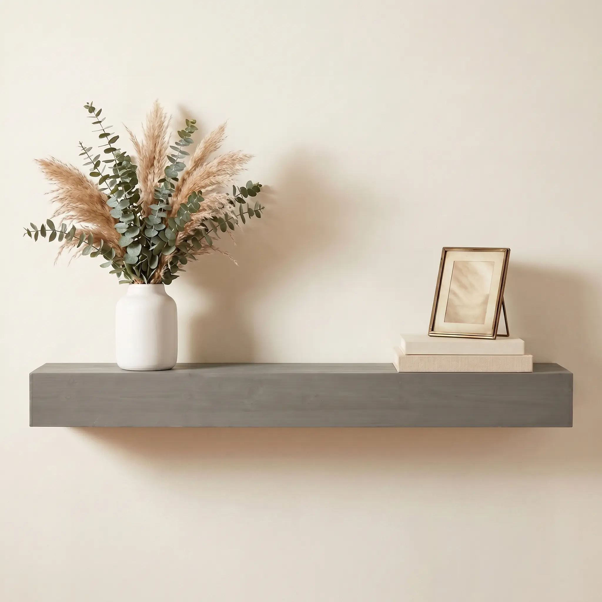 60 Inch Fireplace Mantel Shelf Fir Wood Wall Mounted Floating Shelf for Living Room Home Decor Mantle Piece Flat Surface Display Storage Shelf, Rustic Wooden Mantel Shelf for Fireplace Decor, Household Furniture and Home Improvement Product