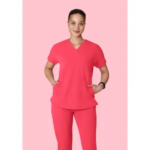 Oversized V Neck Top Paradise Pink