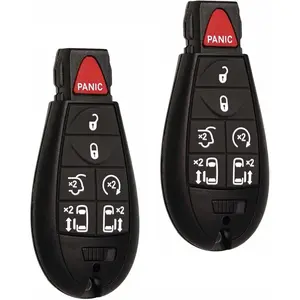 Keyless Entry Remote Control Key Fob FOBIK Replacement Fits for Dodge Grand Caravan 2008-2020 Chrysler Town Country Volkswagen Routan IYZ-C01C M3N5WY783X