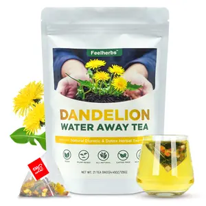 Dandelion Water Away Herbal Tea for Water Retention & Bloat, Natural 21 Teabags Dandelion Root Diuretic Tea for Women Soothe Detox & Digestion