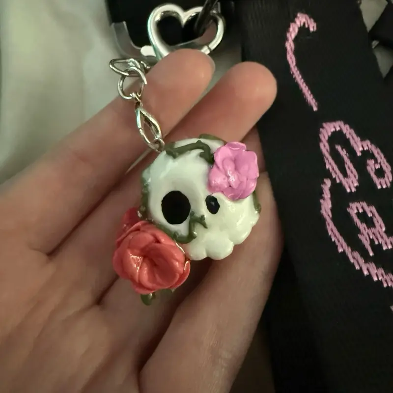 Y2K Ed Hardy Handmade Scull Charm