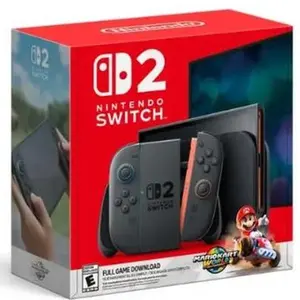 Switch 2 Mario Kart World Bundle - 7.9 Inches Display - Full Game Download Included - Gaming Console Usb Protection Nintendo