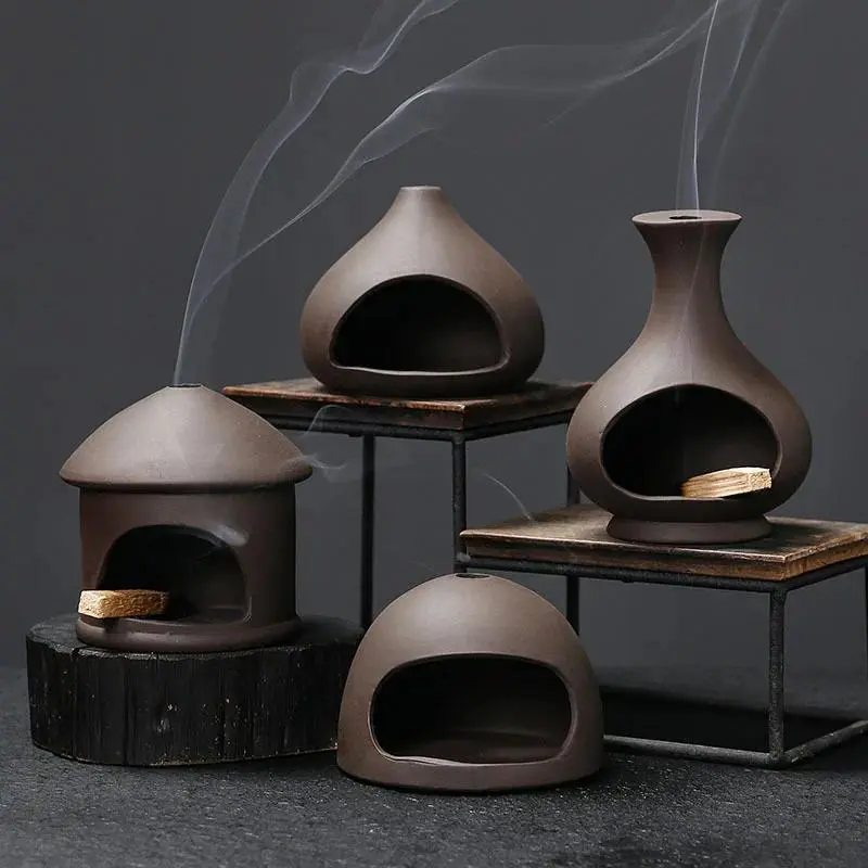 Ceramic Incense Holder, 1 Count Incense Burner without Incense, Home Decor Ornament for Living Room Bedroom Office, Freshener