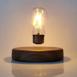 Magnetic Levitation Lamp, Creative Floating Glass LED Bulb, Home Office Desk Decoration, Birthday Gift, Table Novelty Night Light, Illusion Lamp