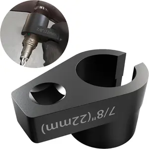 Offset O2 Sensor Socket, 7/8-Inch (22mm), 3/8-Inch Drive, Slotted Wire-Saver Design, 50BV30 Alloy Steel with Black Oxide Finish, Universal Oxygen Sensor Removal Tool for Most Vehicles
