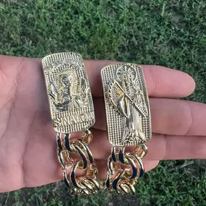 Religious Golden Chino Link Esclava
