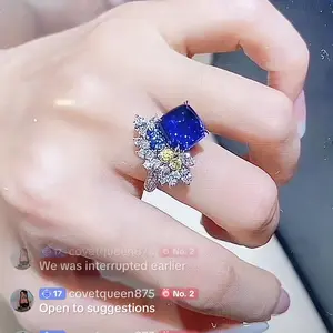 1 carat 6.5mm round colored synthetic moissanite loose stone 1count