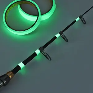 Glow-in-the-Dark Self-Adhesive Fishing Rod Tape, PET Luminous Tape for Night Visibility, Multi-size Waterproof Decor Tape for Fishing Rod DIY