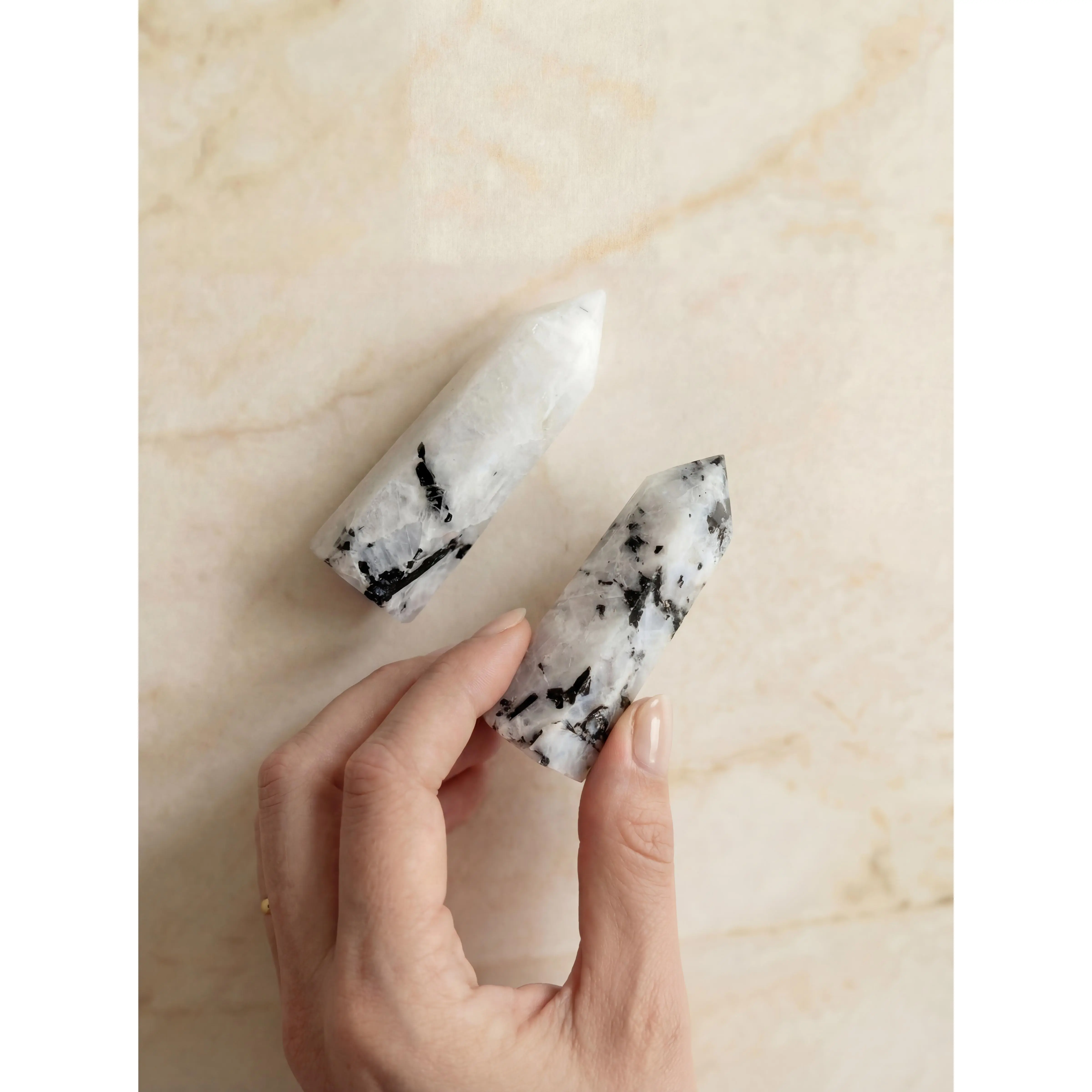 Black moonstone crystal grounding and courageous healing stone from australia self-confidence, intuition & emotional balance