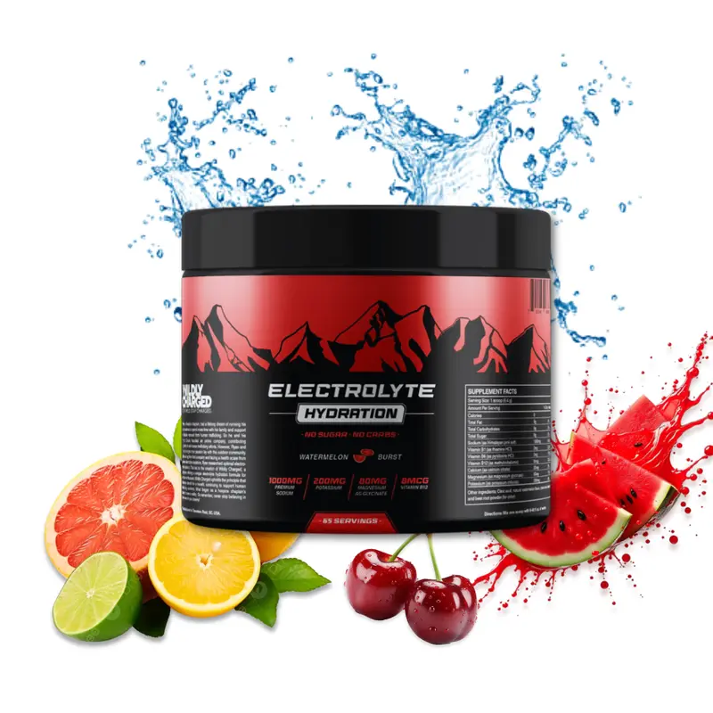 Wildly Charged Premium Electrolyte Hydration Powder | Endurance 4 Refreshing Flavors | Fitness Electrolyte Drink Mix | 80-90 Servings | Natural Ingredients