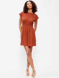 Old Navy Women's Smocked-Bodice Fit & Flare Mini Dress