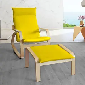 Velvet Gold Chair and Ottoman Covers, Compatible with IKEA Poang