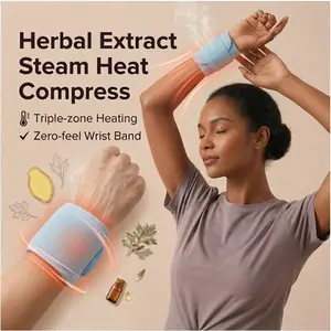 Steam Heat Wrist Patch - Herbal Extract Therapy for Instant Tendonitis & Joint Relief, Comfortable Fast-Acting Care Patch
