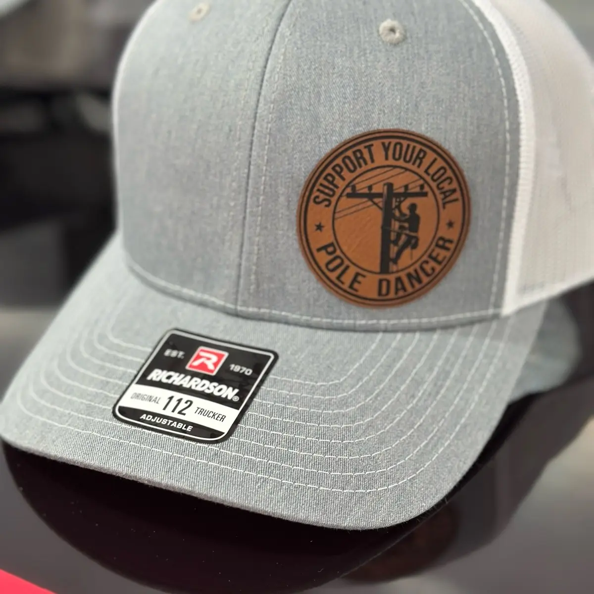 Lineman hat, support your local pole dancer, hat