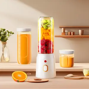 450ML Portable Mini Blender - 10-Blade USB Rechargeable Smoothie Cup with Pulse Function, Leakproof Lid, Multi-Functional Use for Shakes, Ice Crushing, Baby Food, Travel, Gym