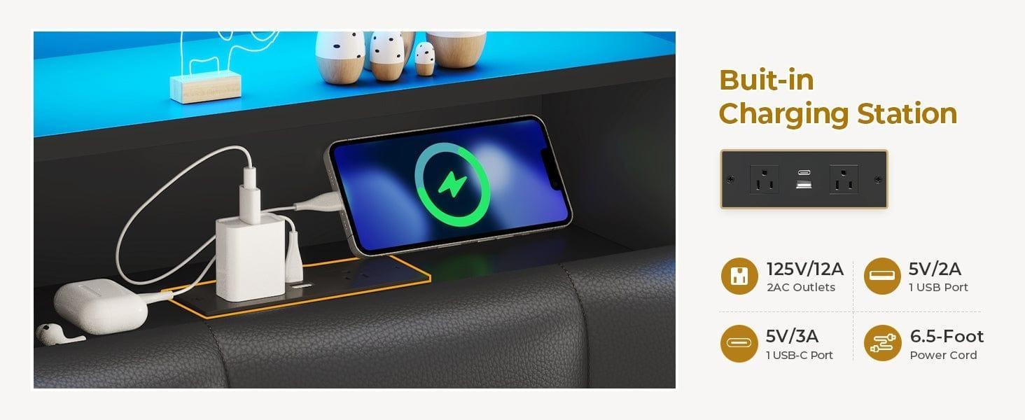 SIKAIC LED Bed Frame - Bedroom Furniture with MDF Board Bookcase Headboard, 4 Storage Drawers, USB Port, Type-C Charging Station, Black LED Light Platform Bed SIKAIC LED Bed Frame - Bedroom Furniture with MDF Board Bookcase Headboard, 4 Storage Drawers, USB Port, Type-C Charging Station, Black LED Light Platform Bed