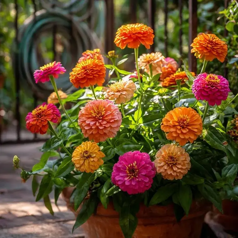 200 Pcs Zinnia Flower Seeds - Bee Garden Pollinator Magnet, Easy-to-Grow Vibrant Cut Flowers, Long-Lasting for Indoor-Outdoor All-Season Gardening