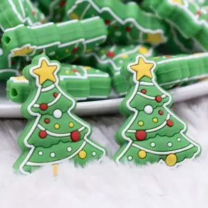 Christmas Tree Silicone Focal Bead Accessory