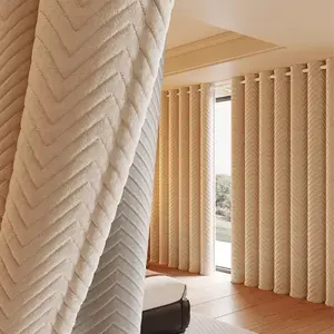 Insulated Thermal Curtain, Warm Windproof Winter Cotton Window Cover, Noise Reduction Privacy Screen for Balcony Bedroom Kitchen, Home Decoration Curtain