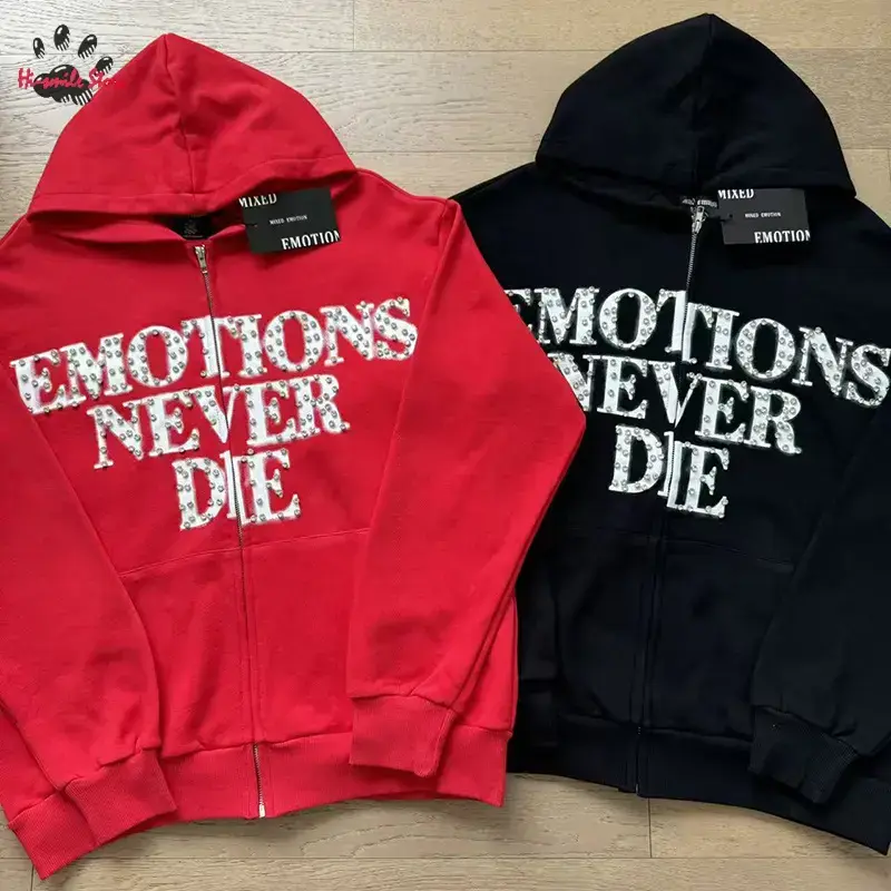 Streetwear Mixed Emotion Hoodies Men Woman 2025FW New Fashion Cotton Oversized Sweatshirts High Quality Pullovers Streetwear Mixed Emotion Hoodies Men Woman 2025FW New Fashion Cotton Oversized Sweatshirts High Quality Pullovers