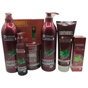 DOMANEL Hair Care Kit Complete Set Shampoo Conditioner Mask Leave-In Oil All Hair Types