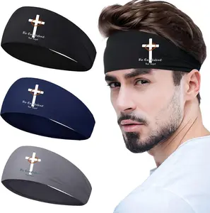 Headbands for Men 3 count  Bands Headbands Men Sweatbands for Mens Women Running  Bands Hairband