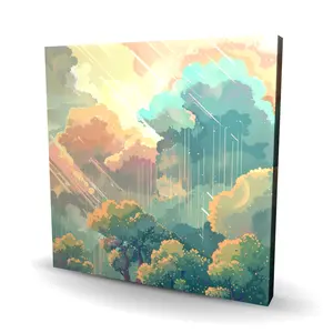 212 MAIN Crystal Winds 36x36 in. Beige Art-Inspired Crafted Wall Art, Home Decor Room Decoration Piece for Posters & Prints, Art-Inspired Wall Arts, Crafted Wall Arts