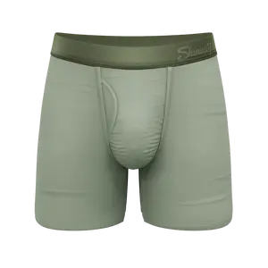 The Manzanilla | Shinesty Olive Green Ball Hammock® Pouch Underwear With Fly