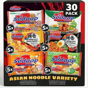 Assorted Asian Instant Noodles Variety Box by Mi Sedaap