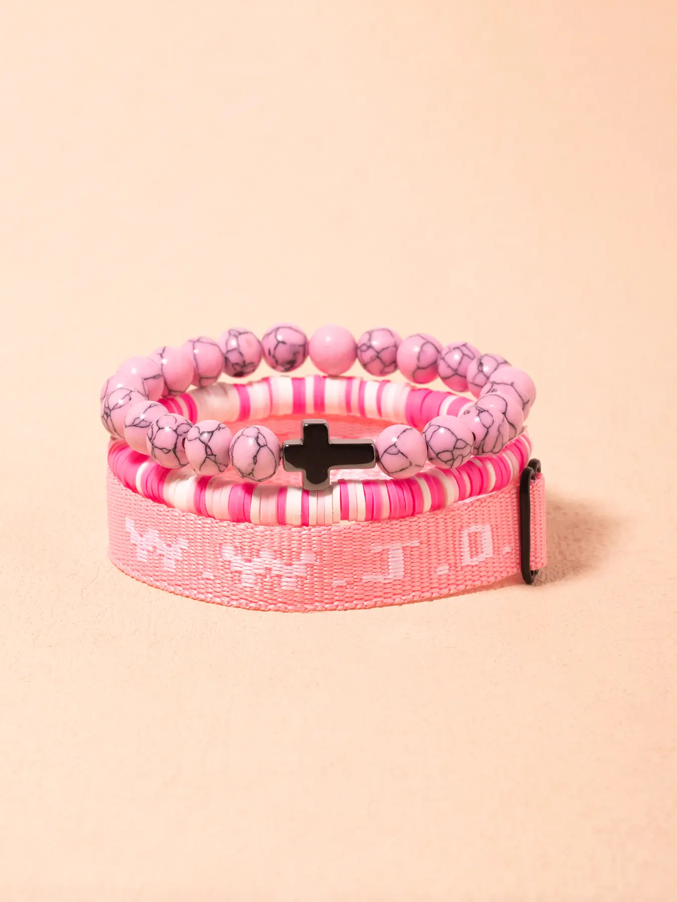 04 Pink Crackle Agate wwjd