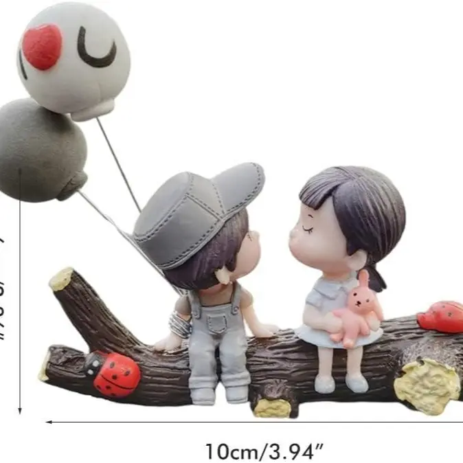 Gray Branch with Heart Balloons & Colorful Balloon Ornament