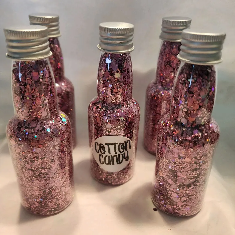 2 oz Shiny Cotton Candy Glitter, for DIY Scrapbooking & Stamping Crafts (Toys & Hobbies Supplies), Glitter Shiny