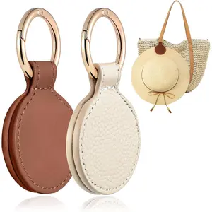 2 Pack Magnetic Hat Clip for Travel on Bag - Magnet Storage Hook, Vacation Traveling Essentials Accessory, Brown & Beige, Secure Hat Holder, Travel Smart