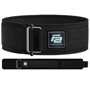 Fit Active Sports Quick Locking Weight Lifting Belt for Heavy Squats Cross Training Gym Workouts