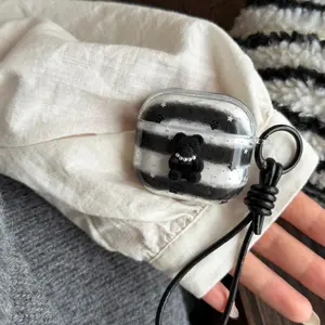 Compatible Striped Star Design AirPods Case, Fits AirPods 1-4 and Pro Series, Secure Protection for Bluetooth-compatible Earbuds