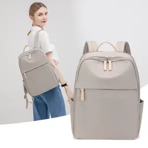 Minimalist waterproof commuter laptop bag — lightweight business dual-shoulder backpack that fits a 15.6-inch laptop; versatile travel backpack for students