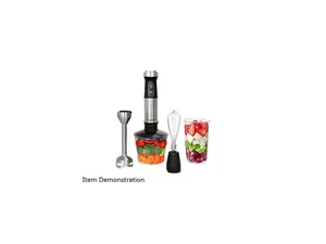 MegaChef MC-158C 4 in 1 Multipurpose Immersion Hand Blender With Speed Control and Accessories