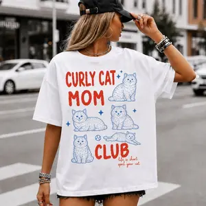Curly Cat Mom Shirt, Gift For Curly Cat Mom, Gift For Curly Cat Lover, Mother's Day Gift Z