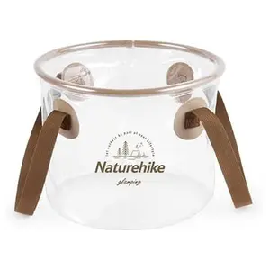 Naturehike Collapsible Bucket, Folding Bucket Wash Basin with Handle, Portable Water Container for Camping Fishing Travelling Gardening