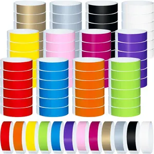 1200 count Plastic Paper Wristbands for Events Neon Color Wrist Bands Concert  Wristbands Paper Bracelets Wristbands Party Hand Bands (Multicolor)