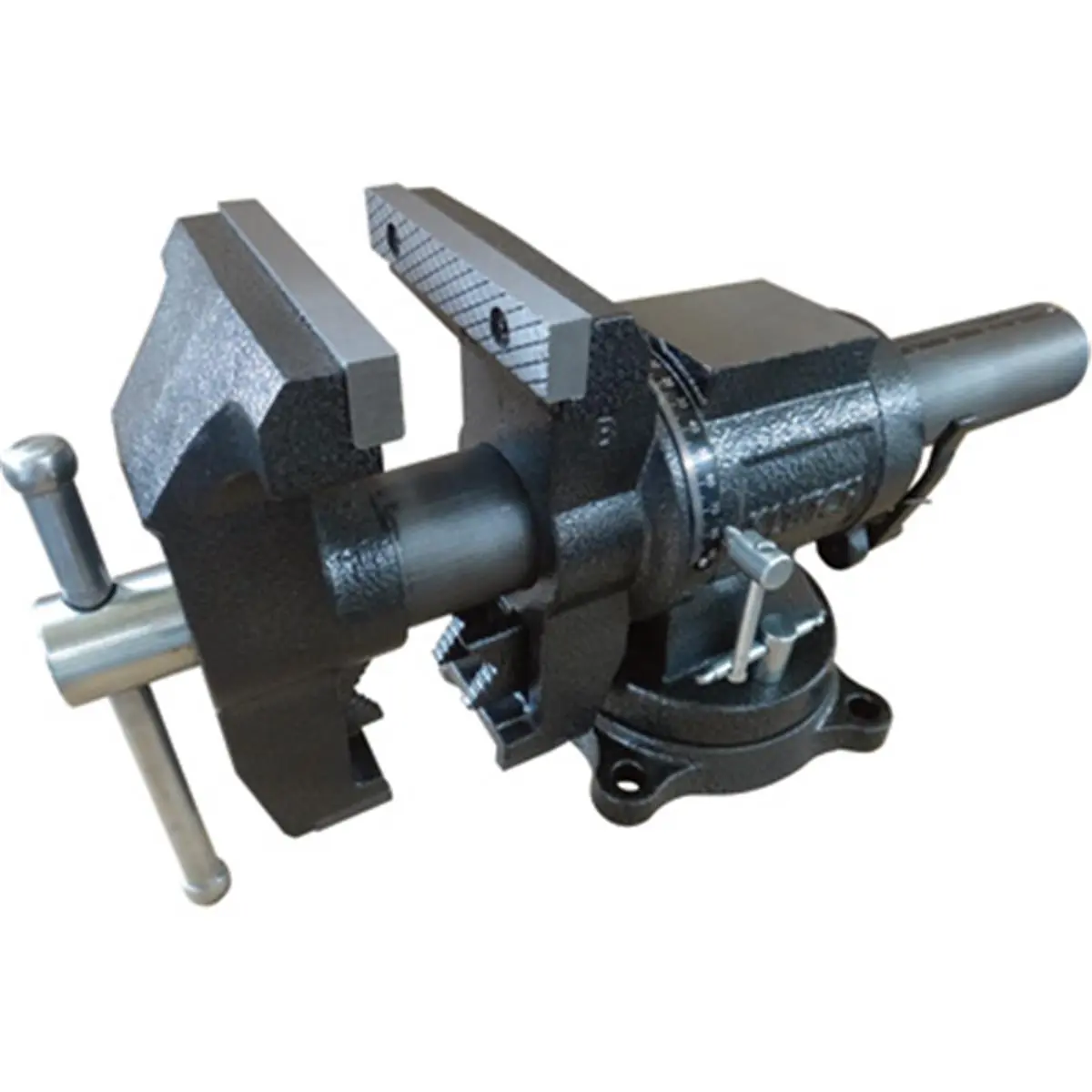 Multi-Purpose Quick Release Vise - 5" Wide Jaws, 2.6 in. Throat Depth, 360 Swivel Base, 43 lbs Capacity, 6 in. Wide Opening
